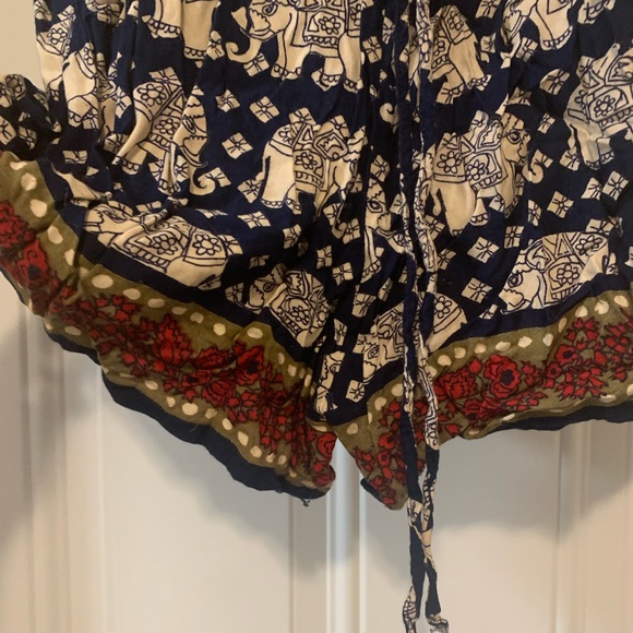 Navy, red, green elephant romper/playsuit - Picture 2 of 3